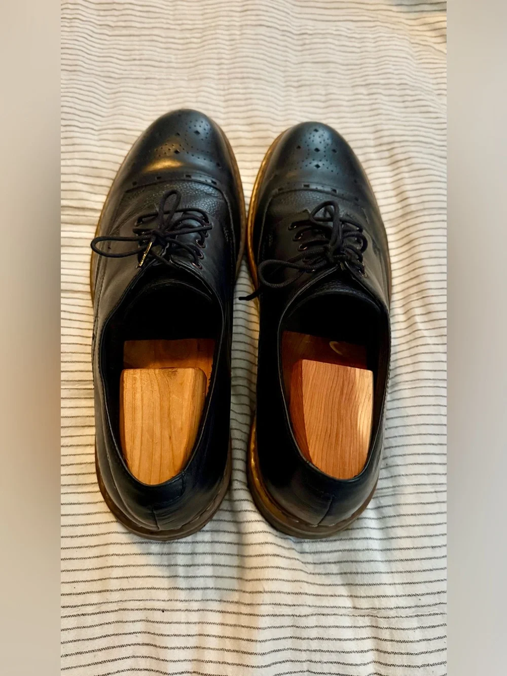 Clarks Men's Classic Black Leather Lace-Up Dress Shoes Size 13